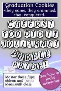 Graduation Cookies pin for Pinterest