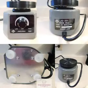 Vibrator plate for getting out royal icing