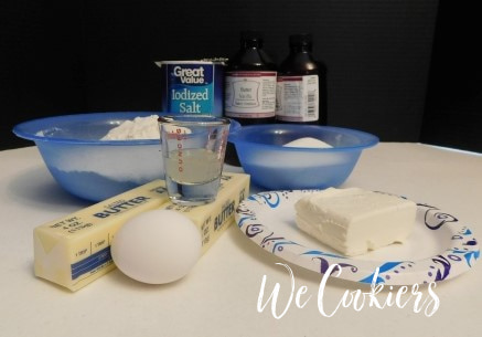 Sugar cookie ingredients.