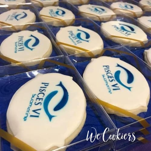Gift boxed cookies for the Pisces VI unveiling ceremony Gift boxed Pisces VI cookies for the world's unveiling ceremony.