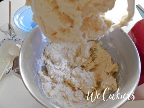 Step 7. Mix flour and salt just until flour disappears. Do not over-mix.