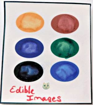 Once in a program, edible images are very easy with no mess. Check out these 10 methods for cookie palettes (video) Image of edible image cookie palette