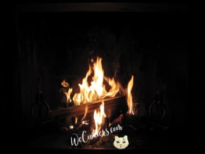 This photo of a fireplace will be used to turn it into an SVG. The image shows a photograph of a fireplace that will be turned into an SVG for sugar cookie decorating ideas.