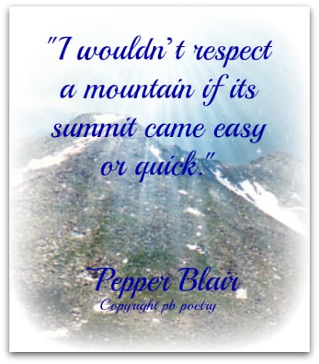 Inspiring quote by author Pepper Blair