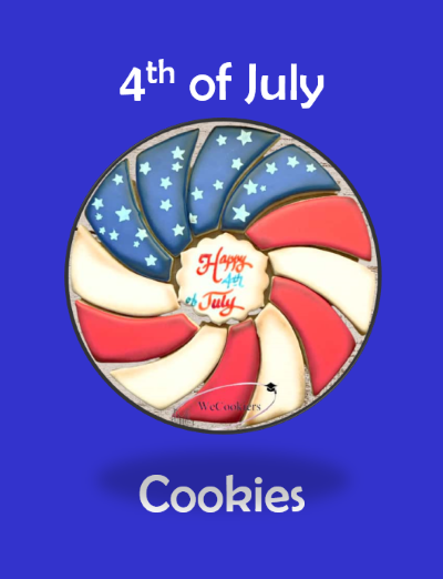 4th of July Cookies, image link