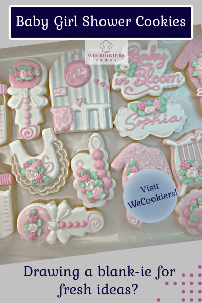 Shower Cookie Set for a Girl