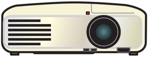 Image of a clip art projector for cookies