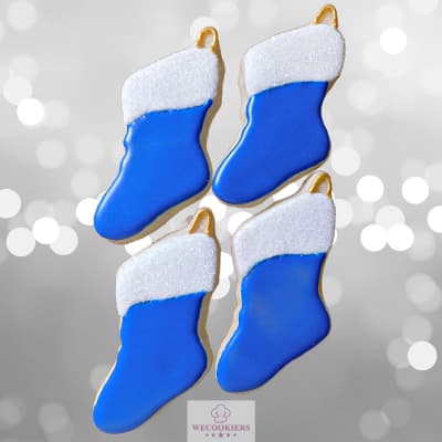 Blue Christmas stockings
