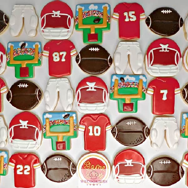 Football cookie set