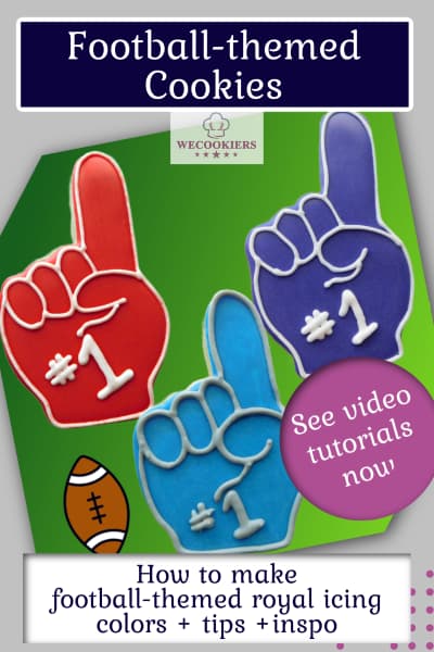 Football_themed cookies pin for pinterest