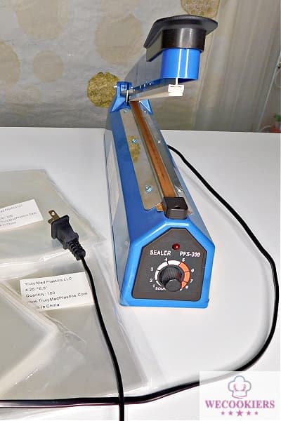 This heat sealer has been with me for over 4 years and thousands on top of thousands of cookies. It's one of the most prized jewels in my cookie business. Get yours today: https://amzn.to/4buGaEL This image shows my heat sealer for cookies. I couldn't live without it.