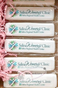 This is an edible image logo for a women's clinic. Gift-boxed.