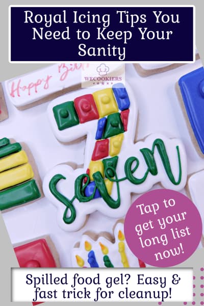 Royal Icing Tips pin for Pinterest by WeCookiers