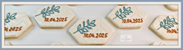 This technique is called scraping in the cookie decorating world. Learn the process, step-by-step @ https://www.wecookiers.com/cookie-stenciling.html Engagement cookie with the scraping technique